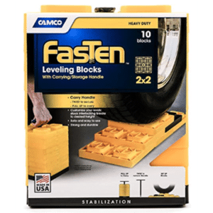 Camco yellow leveling blocks, 10 pack